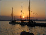 Moudhros Quay Sunset