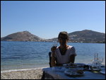Lakki on Leros Lunch on Beach