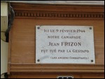 Jean Frizon - Shot by the Gestapo outside his home