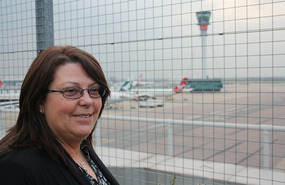 The private observation deck at Heathrow