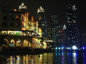 Along side many of the restaurants