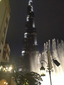 Burj Khalifa at night