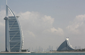 The Burj Arab and the Jumeirah Beach Hotel 