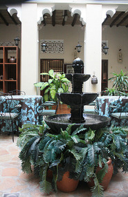 The reception at the Ahmedia Heritage Guest House