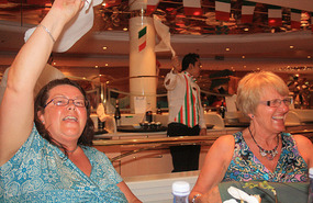 Italian night in the estaurant