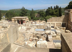 The ruins of Knossos