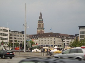 Down town Kiel from the port