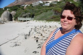 Roisin at boulder beach
