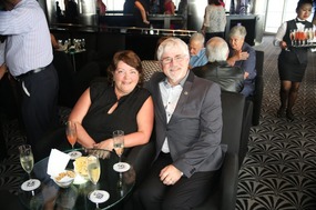 C & R at an MSC Voyager club cocktail party