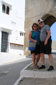 Chris and Roisin at the Medina Gate