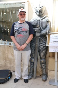 Chris and one of the knights!