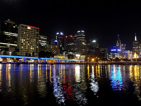 Friday night, from Southbank