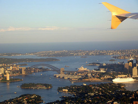 Fliying into Sydney from Melbourne