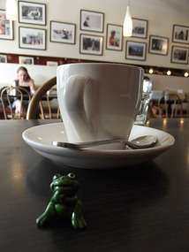 Coffee shop before leaving Byron Bay