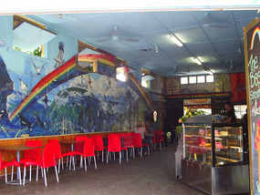 Rainbow cafe - Nimbin main street