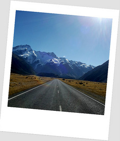on route to Mount Cook