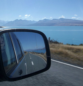 on route to Mount Cook