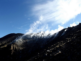 active fumaroles 