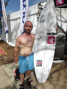 Me with signed surf board