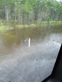 Flooding - view from coach window on way to hervey