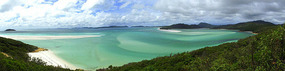 lookout over Whitehaven beach and Hill Inlet