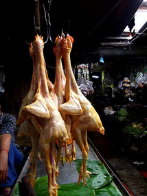 chickens at russian market