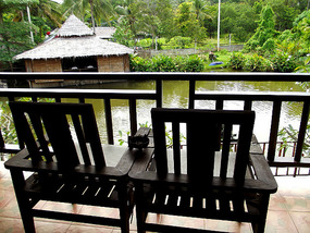 view from hotel balcony