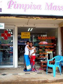 massage place. £4 for 1hour thai massage
