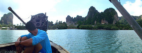 waiting for large boat to phuket, east rai leh