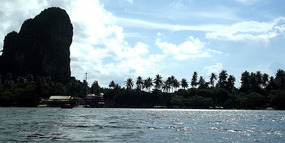 waiting for large boat to phuket, east rai leh