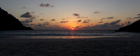 sunset on Ao Patok beach