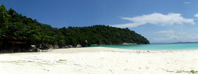 relaxing on empty  Ao Siam beach
