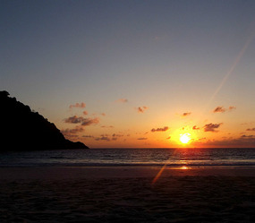 sunset on Ao Patok beach
