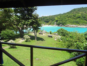 View from bungalow