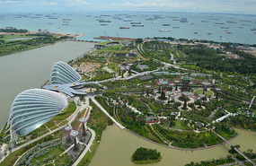 Panoramica increible de Gardens by the Bay