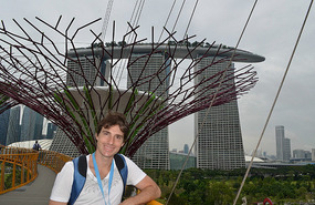 Marina Bay Sands detras de un Super Tree