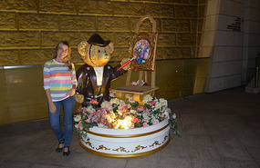 Con el osito pintor