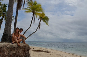 Colgados de la palmera
