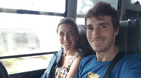 En el bus camino a Malapascua