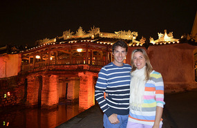 En el puente japones