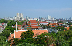Vista de Bangkok desde el Golden Mount