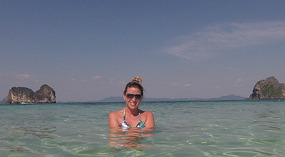 Disfrutando en el agua
