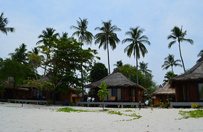 Cabañas sobre la playa