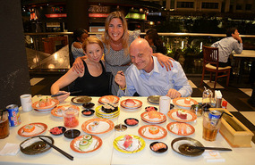Listos para disfrutar del Sushi