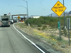 Leaving Yuma/ Border Patrol checks