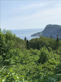 First lookout from the Mont Alban trail