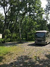 Our campsite at Schodack Island St Pk