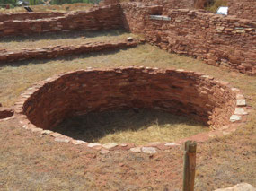 What appears to be a Kiva at Abo Ruins