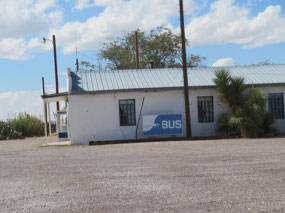 Greyhound Stop, Salt Flat, TX