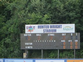 The best looking scoreboard of the night